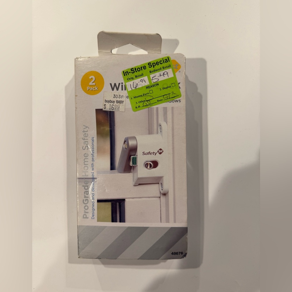 Safety 1st White Window Lock – 2 Pack